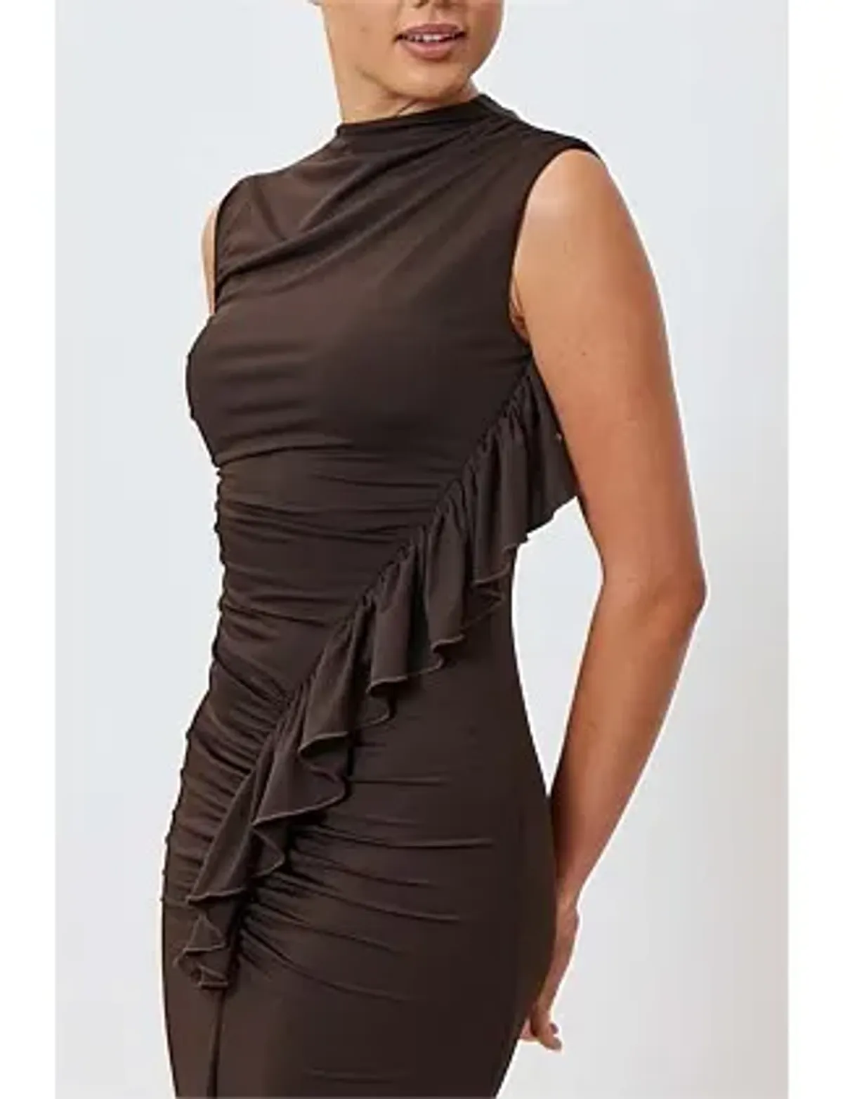 Bianca Bridgett AMARA MAXI DRESS Brown Size 12 - Image 4