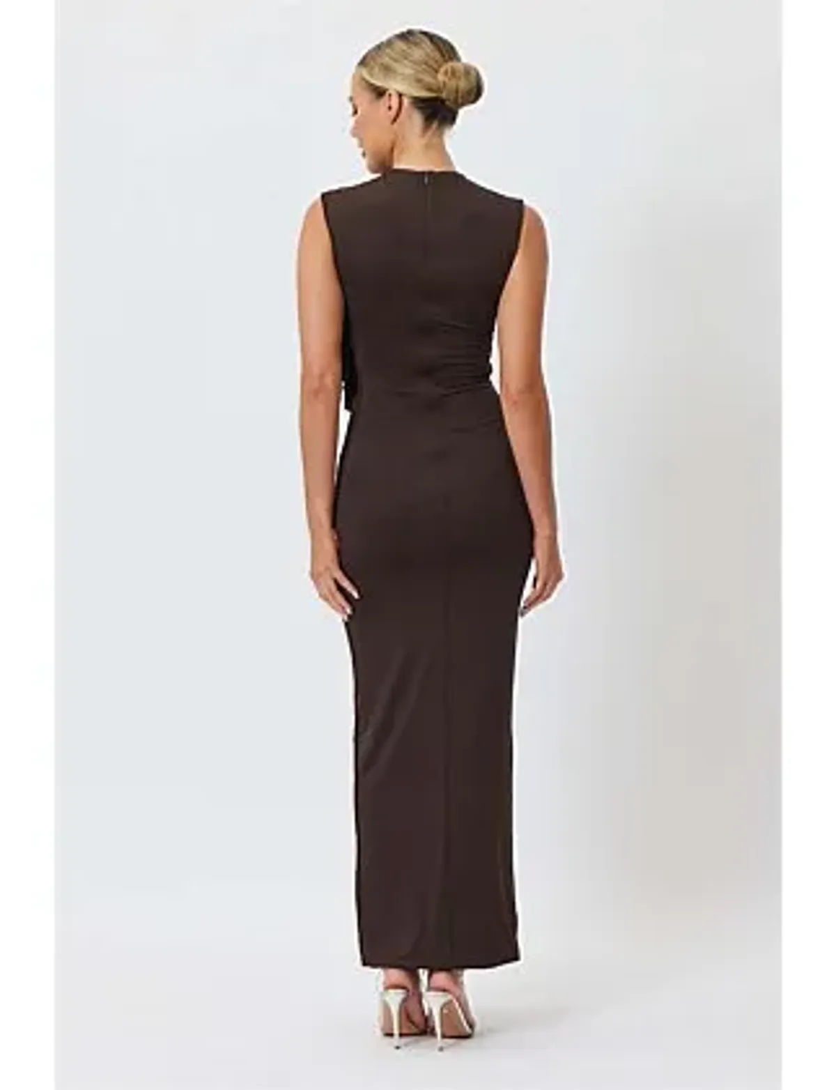 Bianca Bridgett AMARA MAXI DRESS Brown Size 12 - Image 3