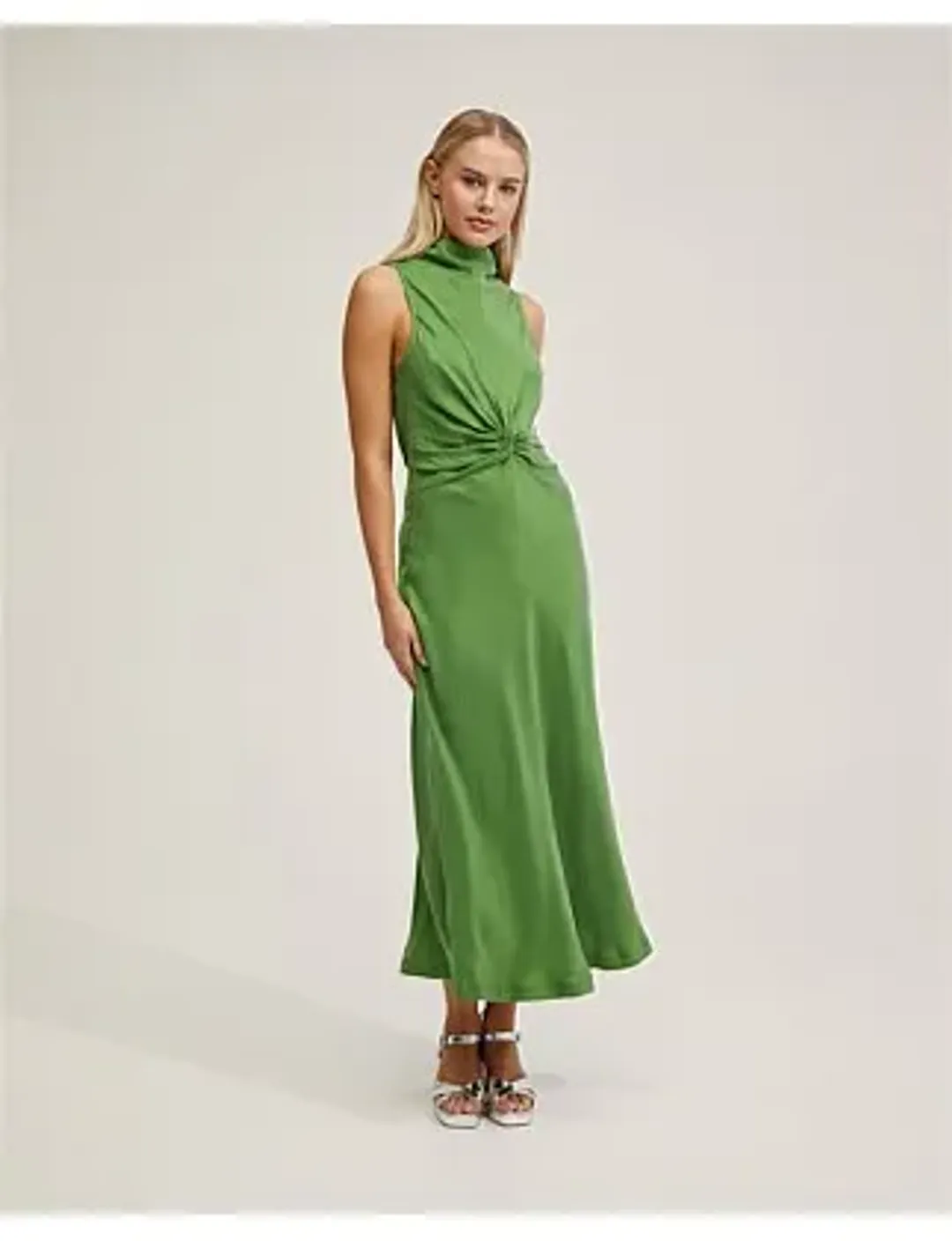 Oxford CAMILLA CUPRO BLEND DRESS Apple Size 12 for rent on The Volte - main image