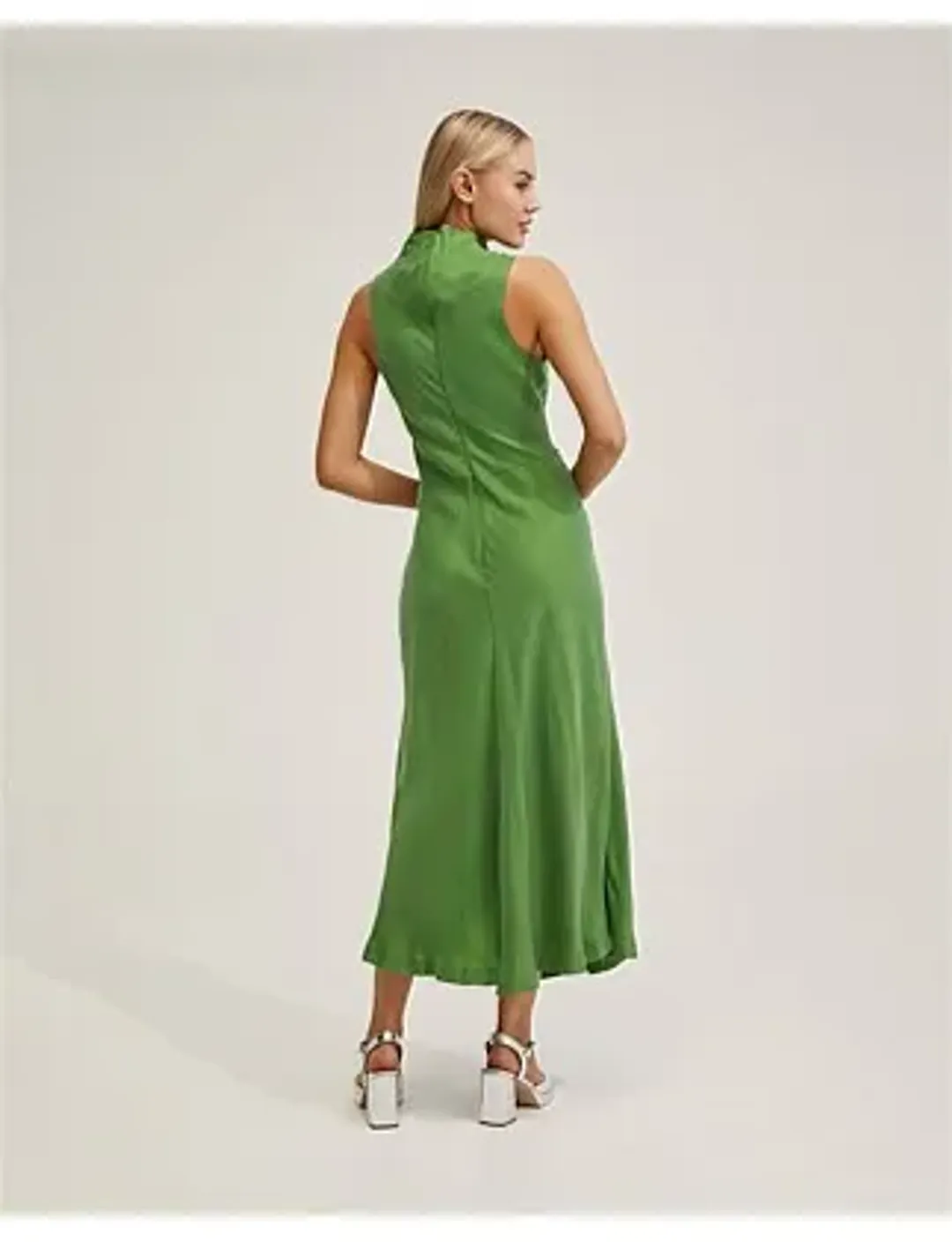 Oxford CAMILLA CUPRO BLEND DRESS Apple Size 12 for rent on The Volte - main image
