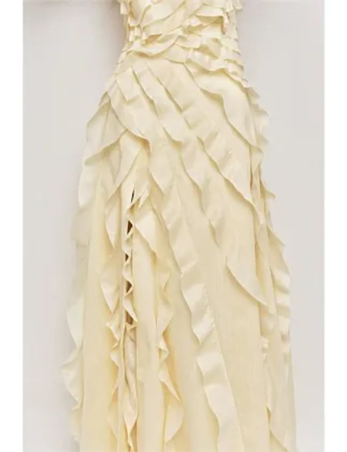 Aje Allairie Gown Butter Yellow Size 10 - Image 3