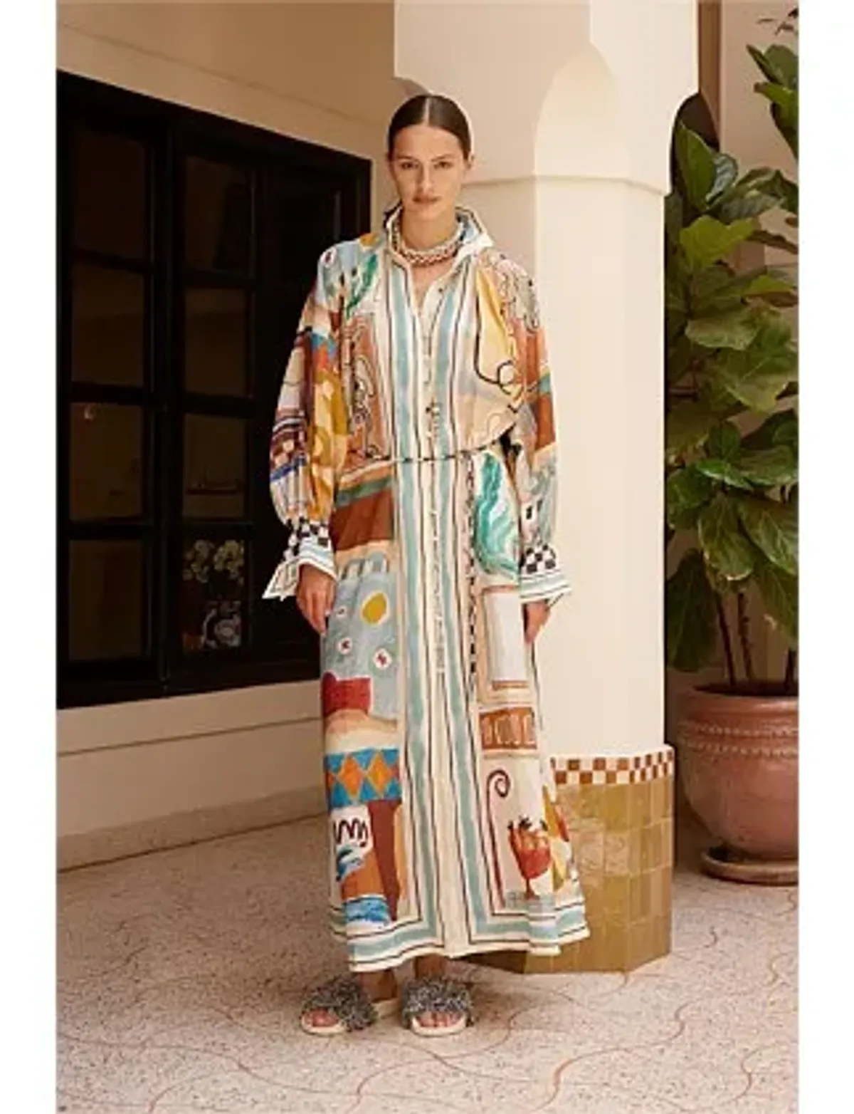 Alemais MICHELLE SHIRTDRESS Multi Size 8 - Image 4