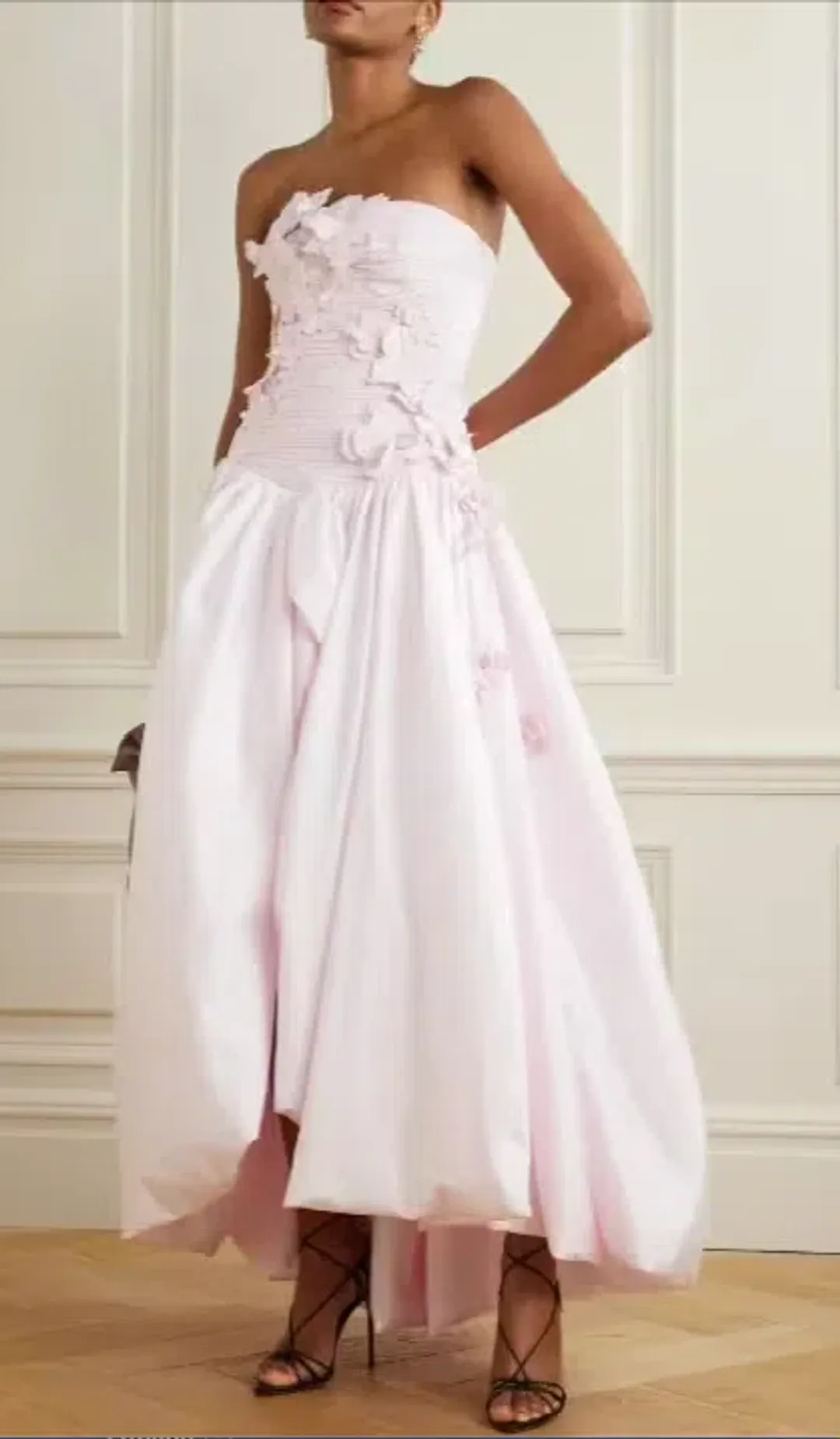 Aje Splendour Flower Gown Pastel Pink Size AU 8 for rent on The Volte - main image