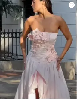 Aje Splendour Flower Gown Pastel Pink Size AU 8 for rent on The Volte - image 5