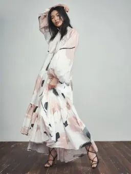 AJE SERENITY SMOCK MAXI DRESS for rent on The Volte - image 4