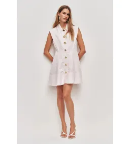 Aje Sacha Mini Dress Pastel Pink Size AU 10 for rent on The Volte - image 1
