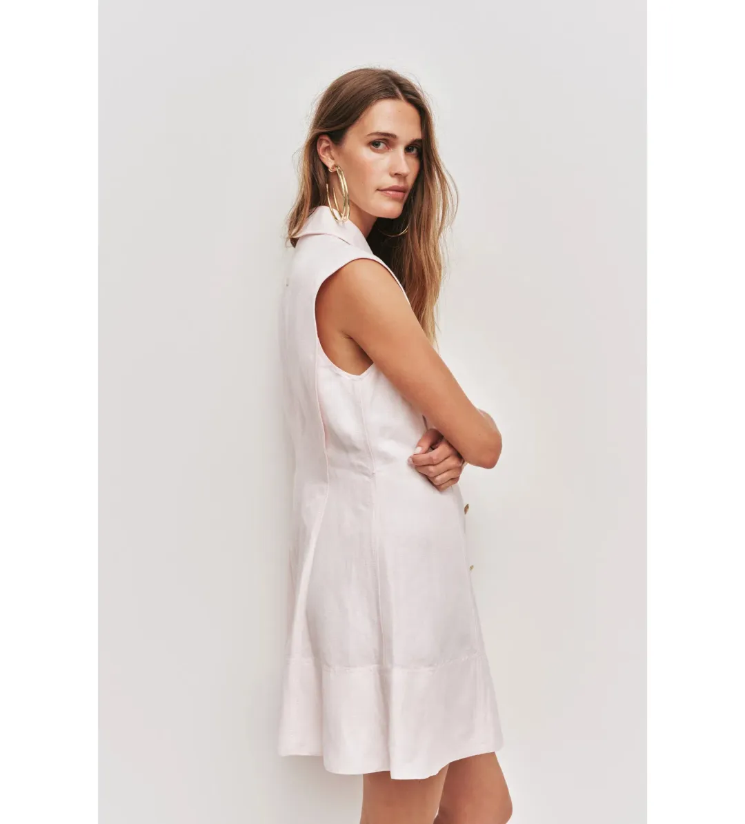 Aje Sacha Mini Dress Pastel Pink Size AU 10 for rent on The Volte - main image