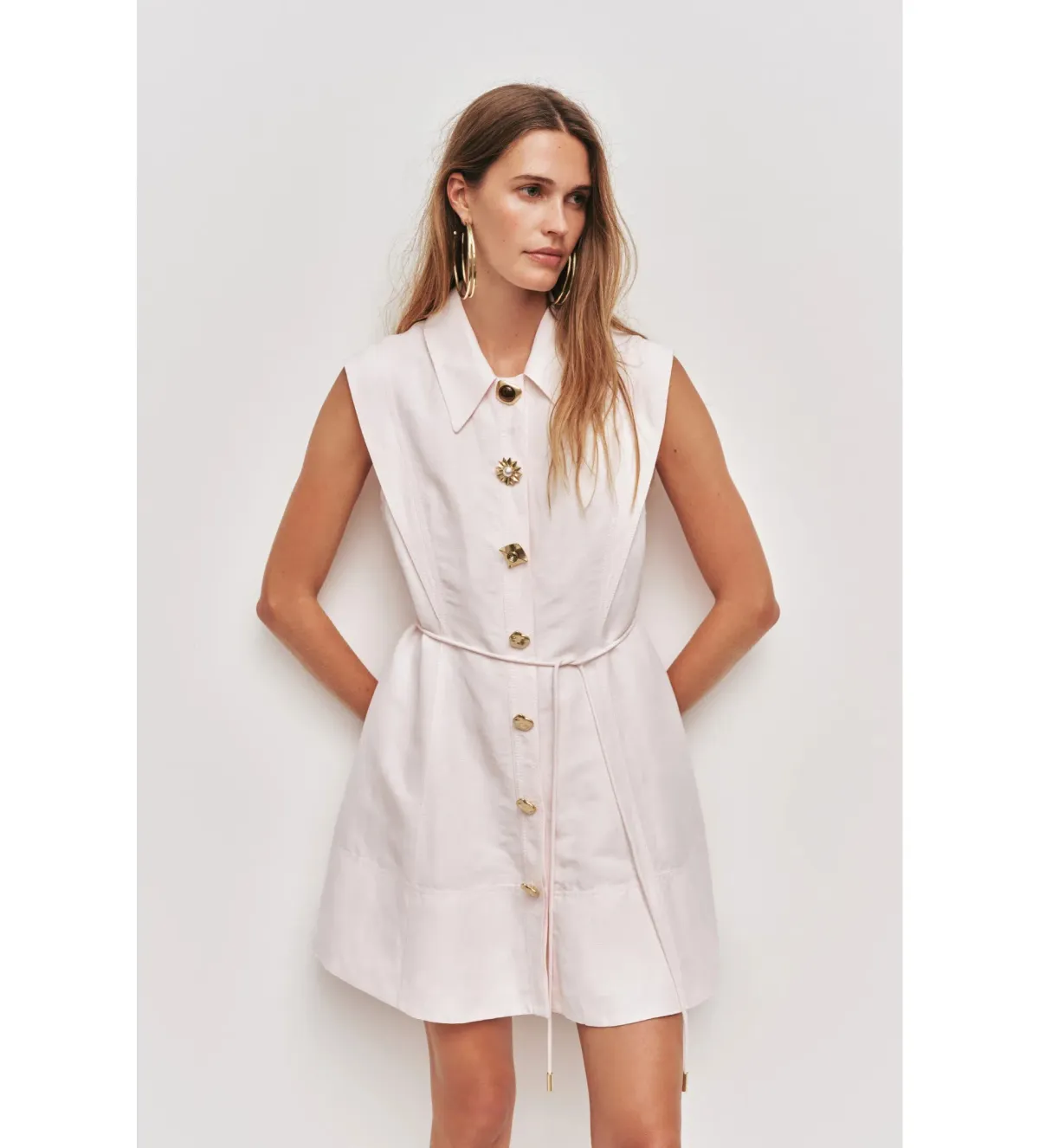 Aje Sacha Mini Dress Pastel Pink Size AU 10 - Image 2