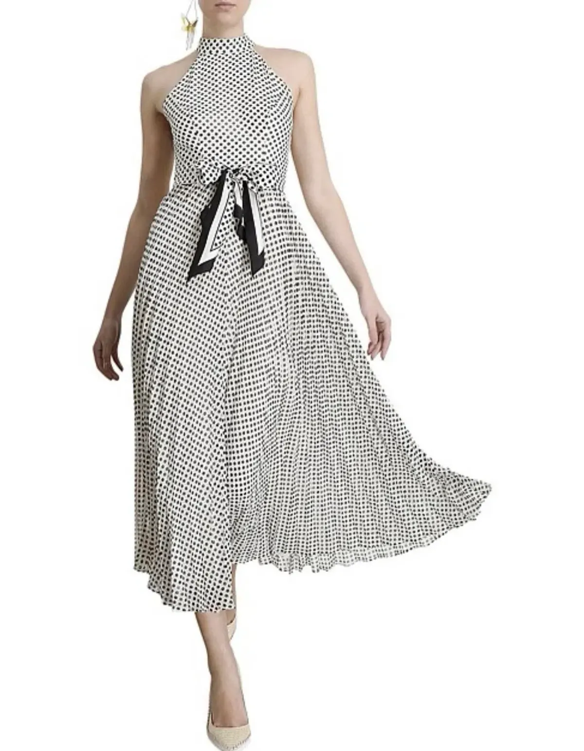 Zimmermann Super Eight Picnic Dress Polka With Scarf Size 3 AU 12-14 - Image 1