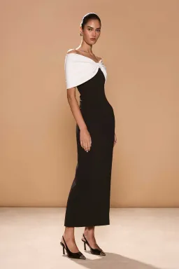 BELLUNO DRESS | Black & White for rent on The Volte - image 1