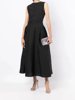 Rachel Gilbert Sophia Midi Dress Black Size 3 / AU 12 for rent on The Volte - image 1