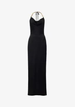 Viktoria and Woods Ageless Chain Dress in Black for rent on The Volte - image 2