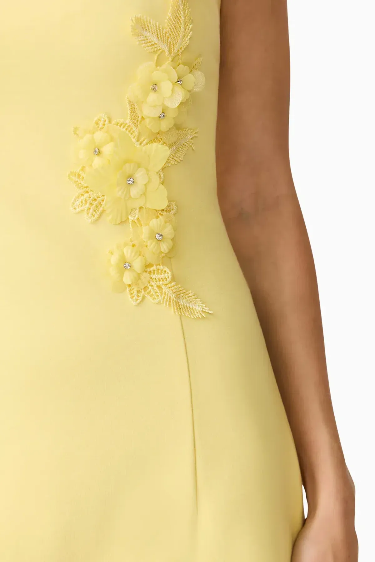 Elliatt Evee Strapless Maxi Dress Yellow 6 - Image 3