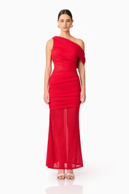 Elliatt Darya Asymmetrical Gown Red 12 for rent on The Volte - image 1