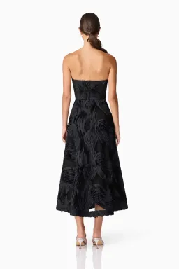 Elliatt Asher Sweetheart Midi Dress Black 10 for rent on The Volte - image 3