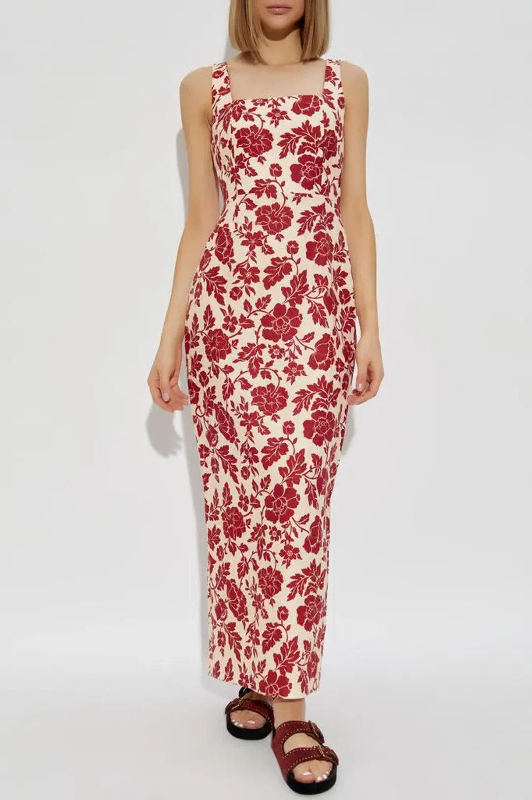 Skyla Column Dress - Scarlet Bloom for rent on The Volte - main image
