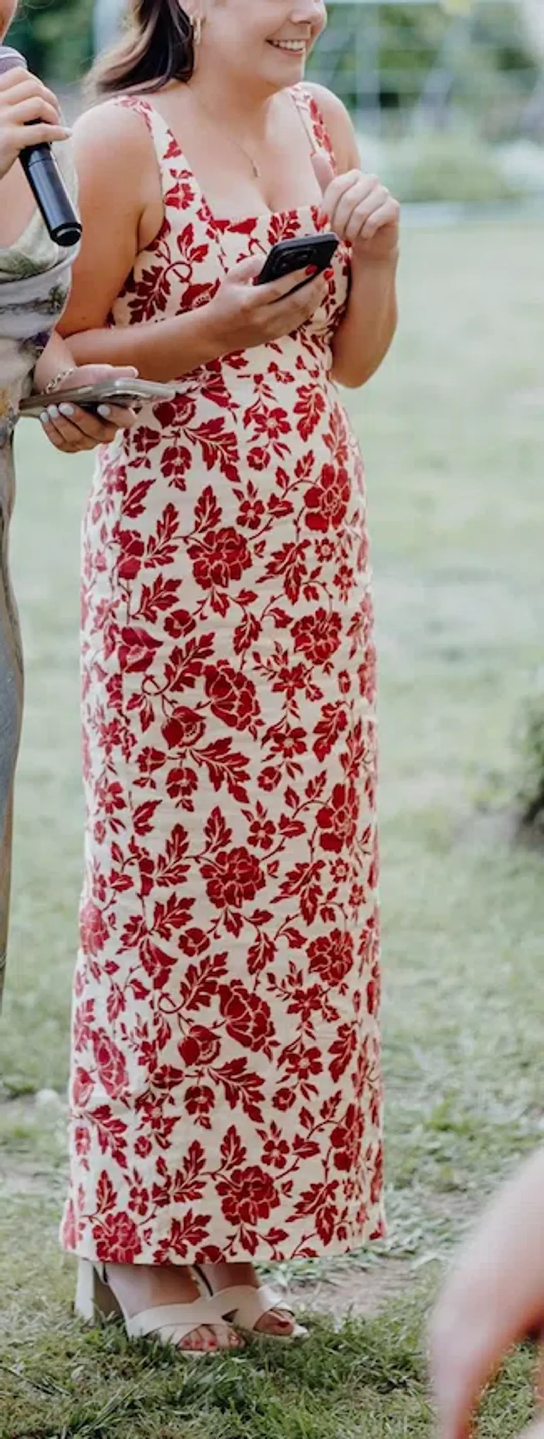 Skyla Column Dress - Scarlet Bloom for rent on The Volte - main image