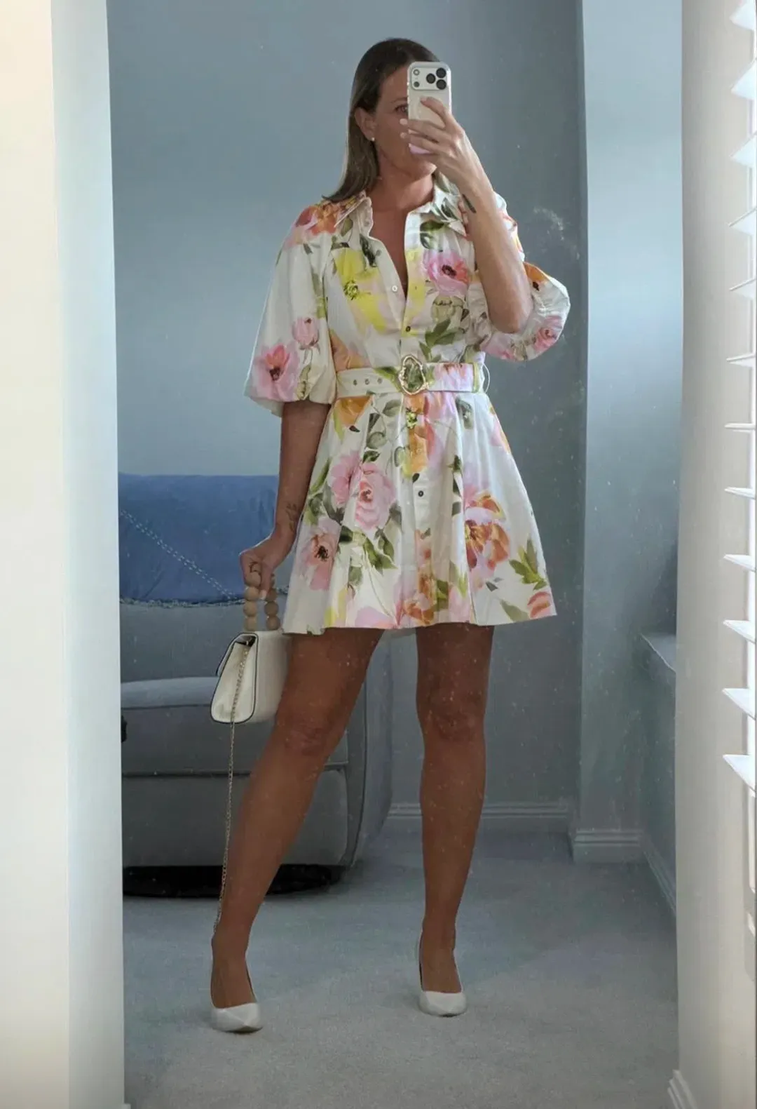 Shieke Rosa floral mini dress for rent on The Volte - main image
