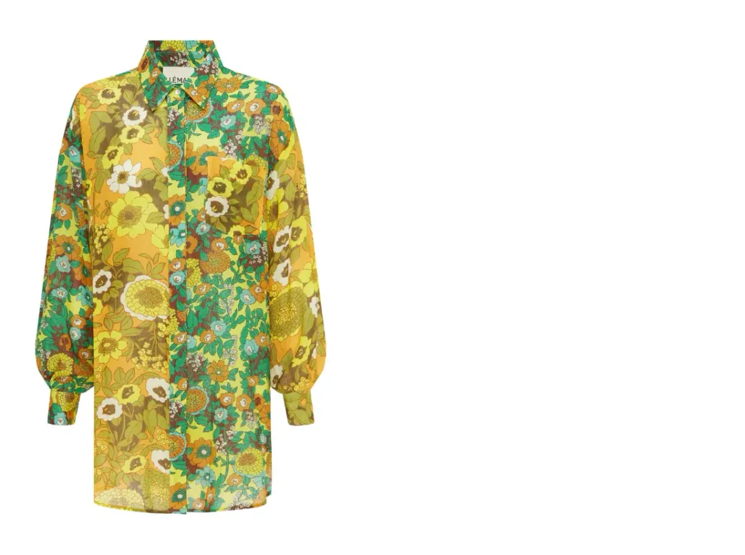 Alemais Jeff Spliced Beach Shirt for rent on The Volte - main image