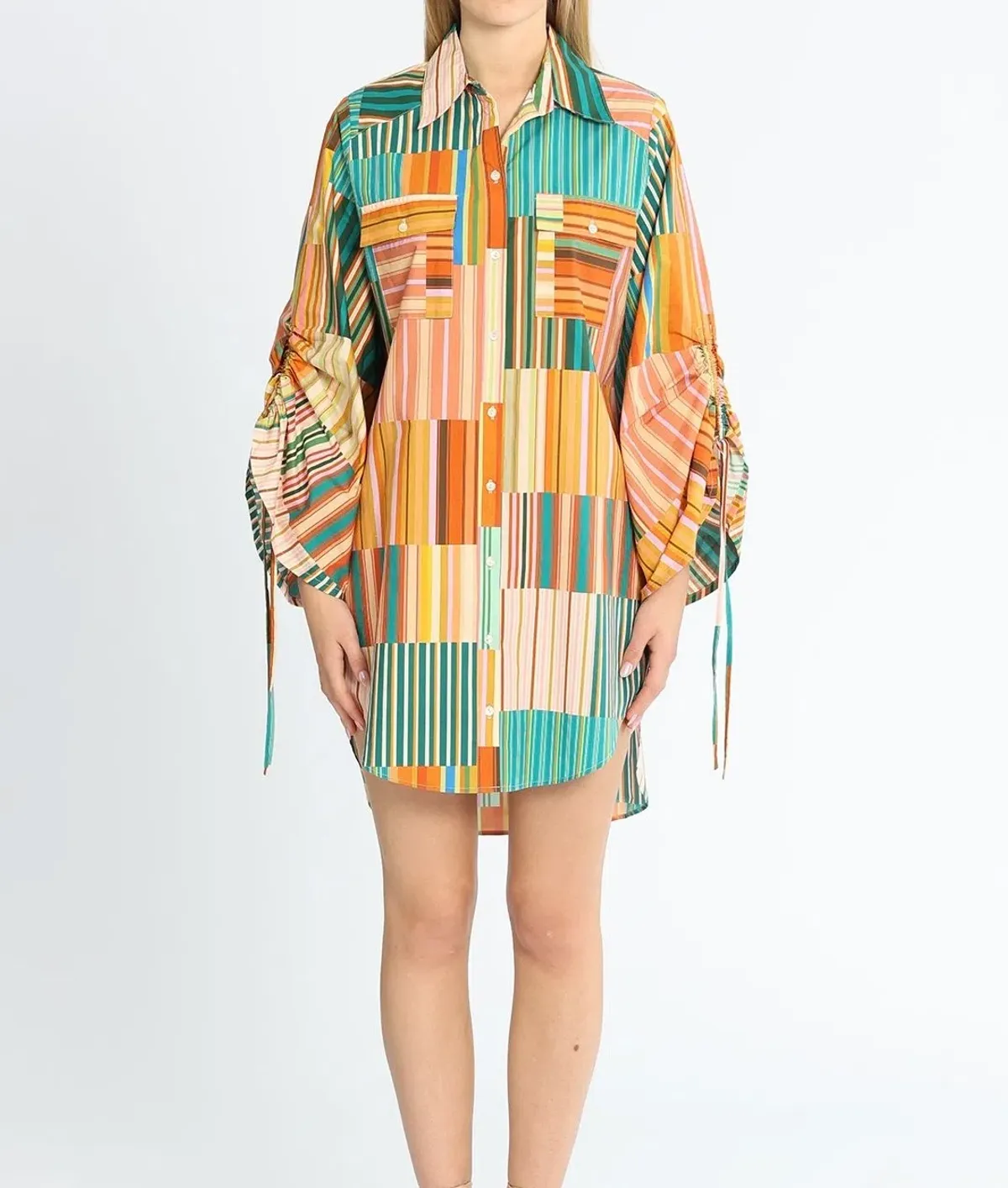Alemais Sloane Stripe Shirt Dress - Image 3