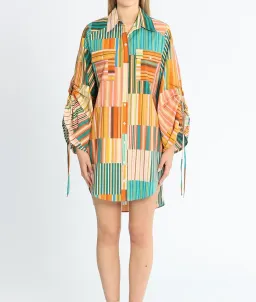 Alemais Sloane Stripe Shirt Dress for rent on The Volte - image 3
