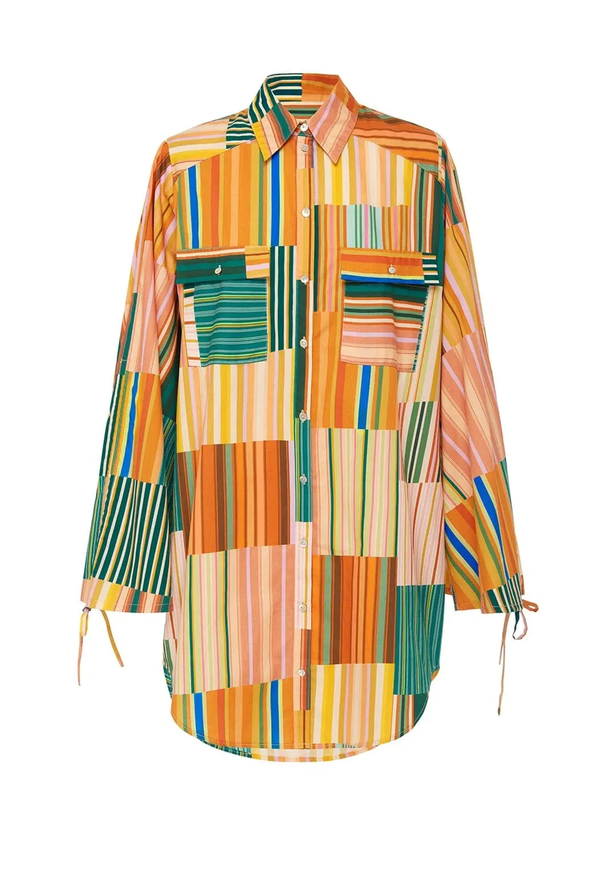 Alemais Sloane Stripe Shirt Dress - Image 1