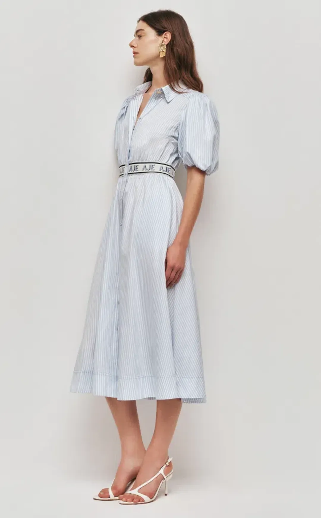 AJE Harling Logo Midi Dress 10 for rent on The Volte - main image