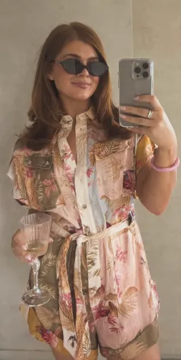 Zimmermann Ascension Cuffed Playsuit Size 1 for rent on The Volte - image 5