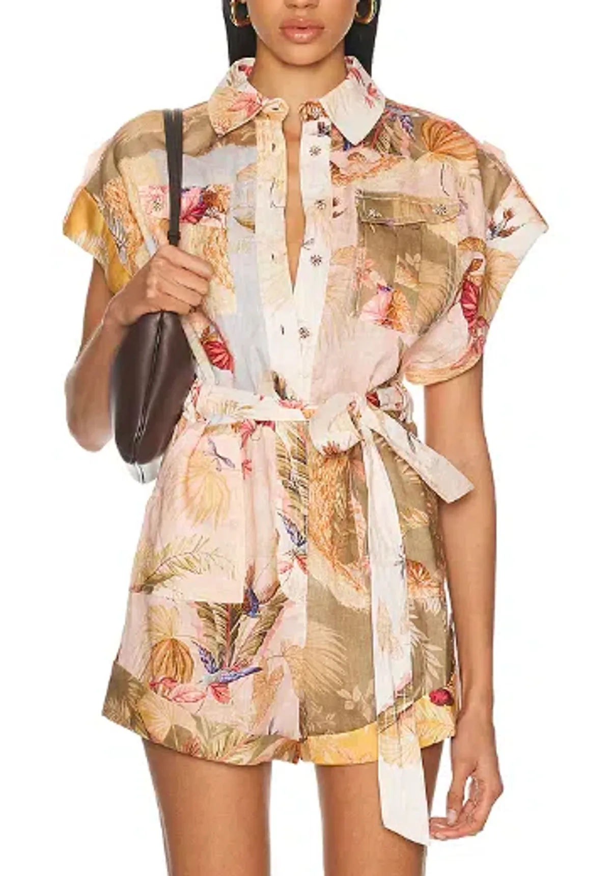 Zimmermann Ascension Cuffed Playsuit Size 1 - Image 1