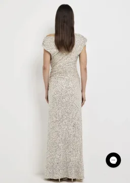 SHEIKE MARTINA MAXI DRESS SILVER SZ14 for rent on The Volte - image 4