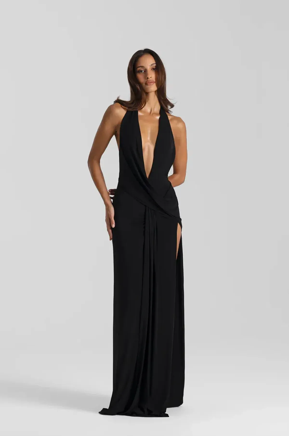 Natalie Rolt Winona Gown Black Size 0 AU 6 - Image 1