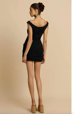 Arcina ori, AVERY DRESS BLACK, mini, size 8 for rent on The Volte - image 2
