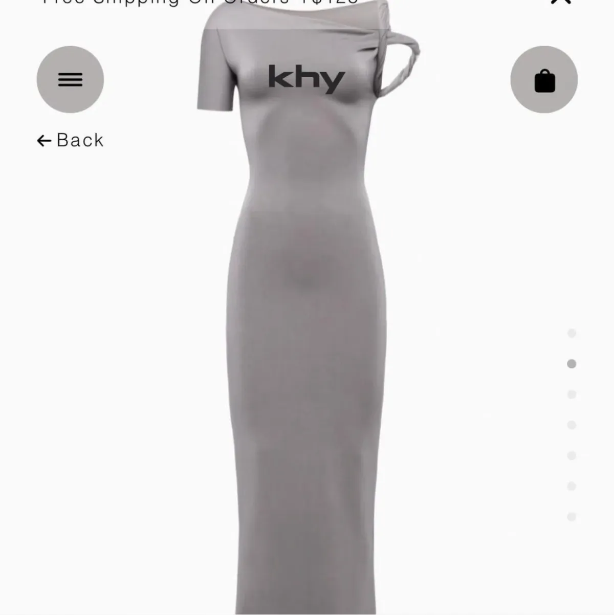 Khy by Kylie Jenner Twist Maxi Stone size 8 for rent on The Volte - main image