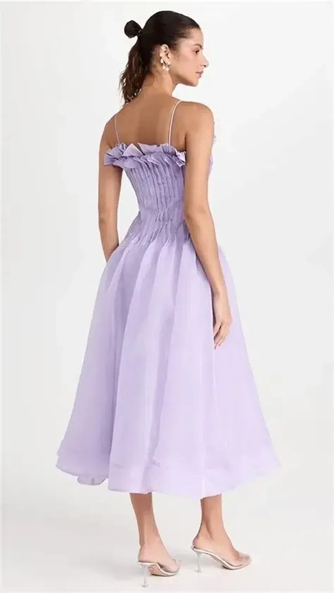 Aje Horizon Pintucked Midi Dress - size 16 for rent on The Volte - main image