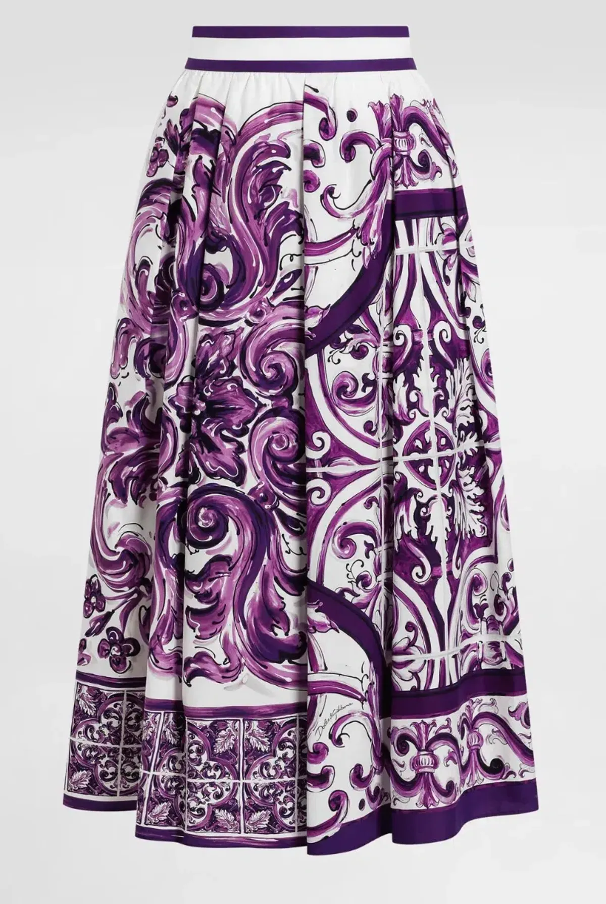 DOLCE & GABBANA Majolica print bustier and skirt (AU 6) - Image 3