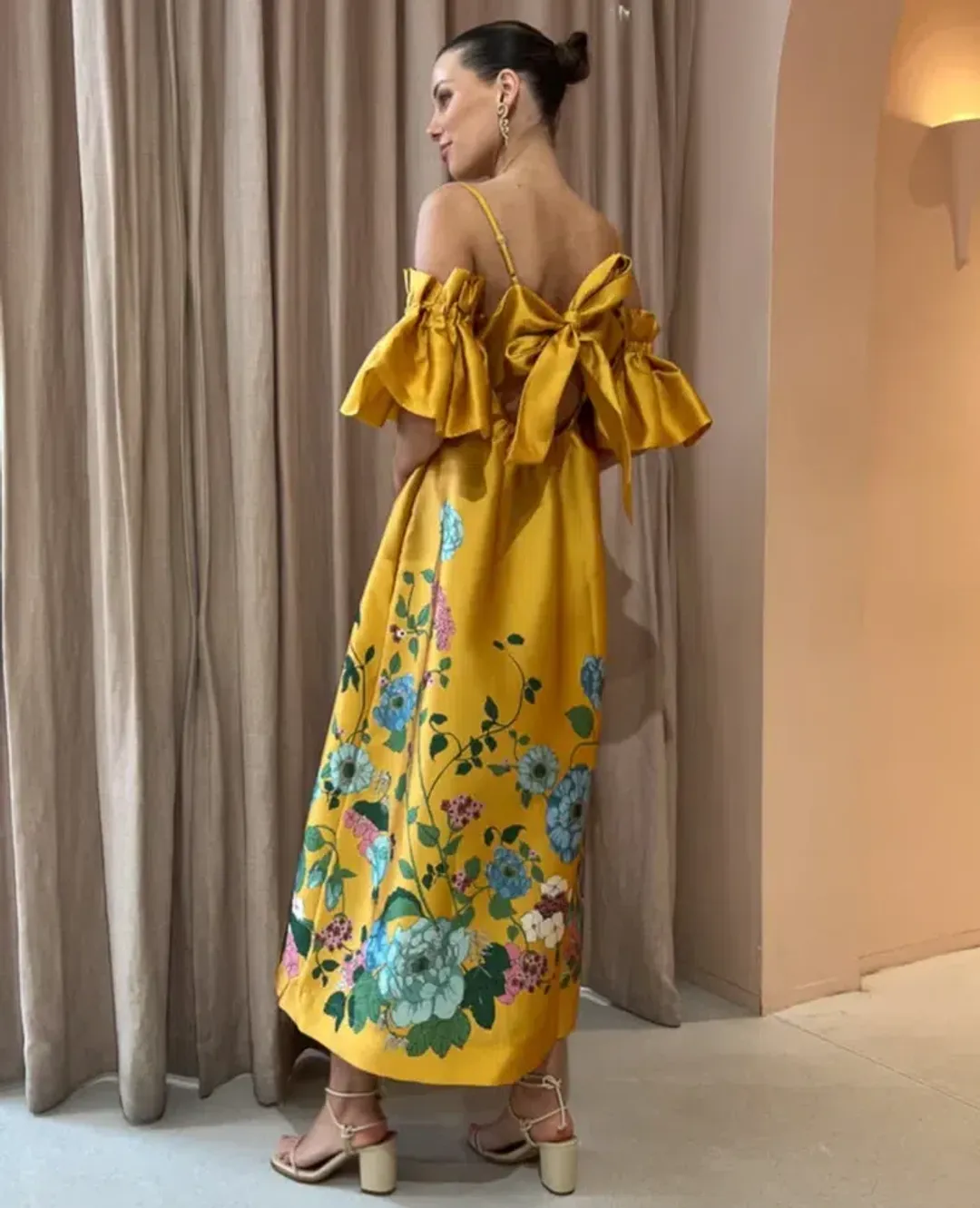 Alemais Dana Midi Dress Marigold Size 10 for rent on The Volte - main image