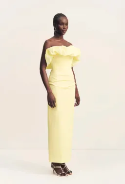 Campbell Strapless Bubble Maxi Dress - Lemonade for rent on The Volte - image 1