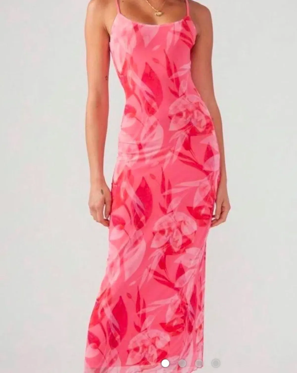 Perfect Stranger Pink Mesh Dress Size S for rent on The Volte - main image