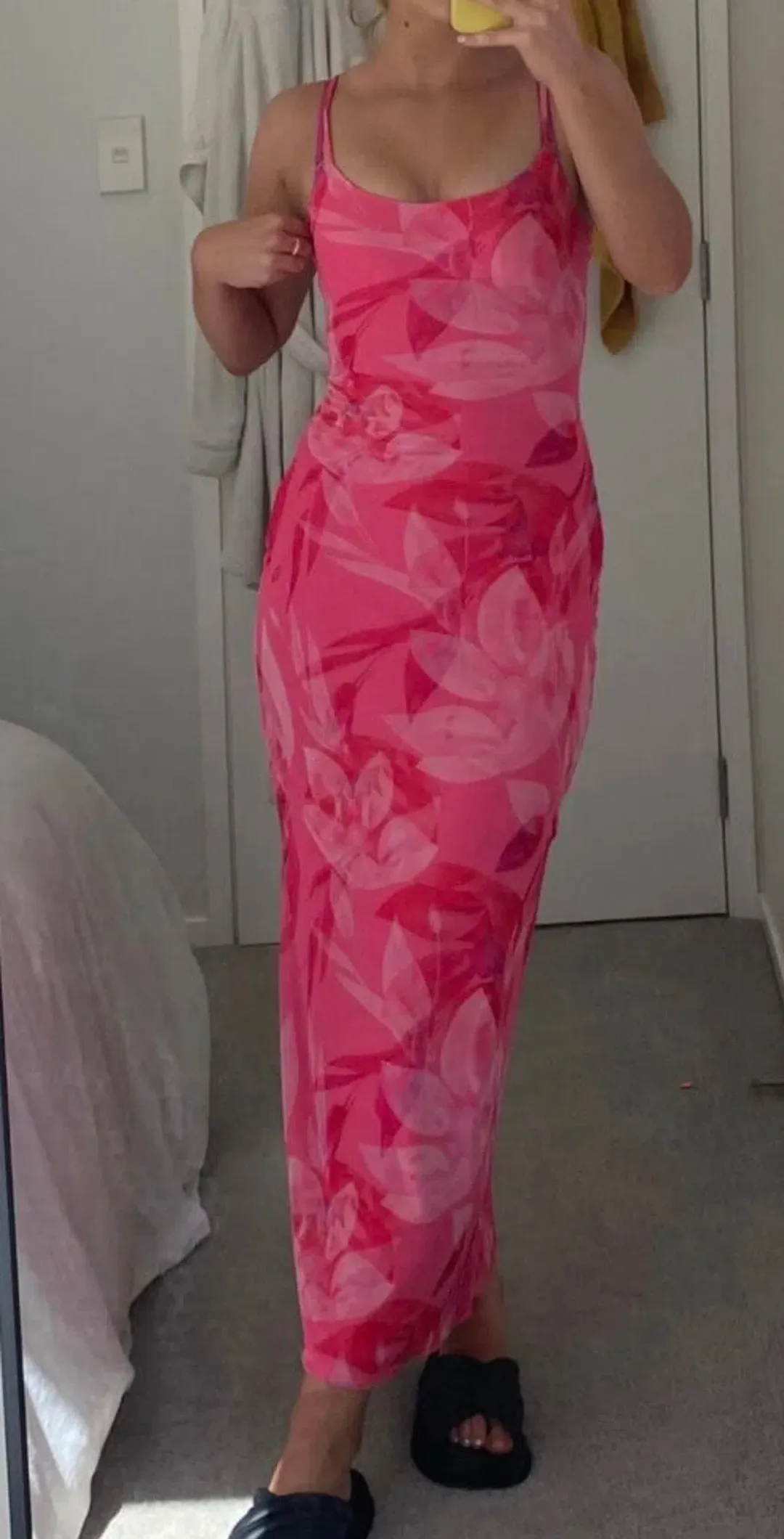 Perfect Stranger Pink Mesh Dress Size S for rent on The Volte - main image