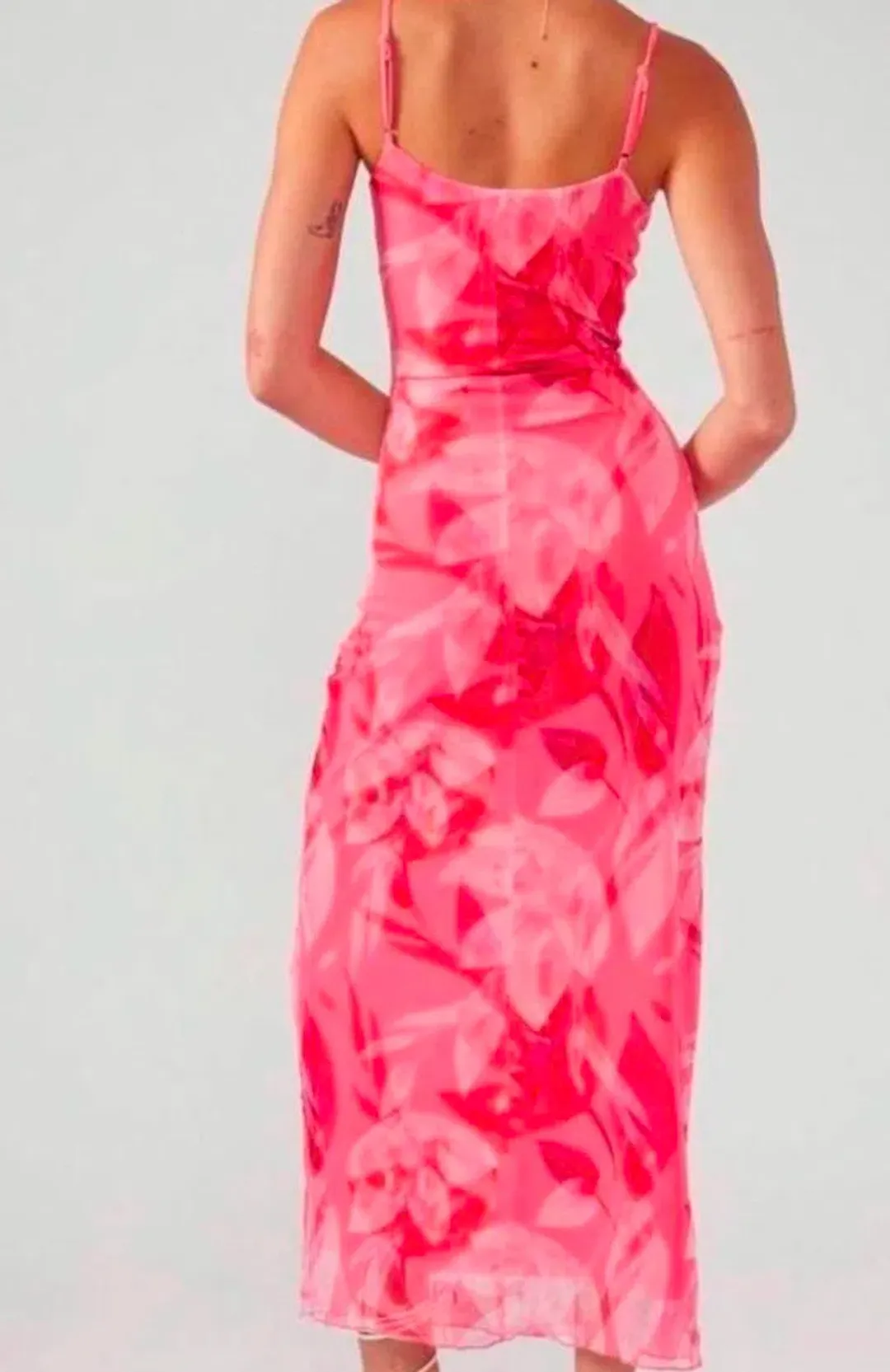 Perfect Stranger Pink Mesh Dress Size S for rent on The Volte - main image