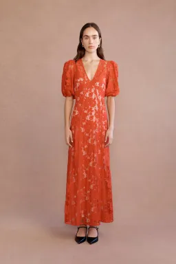 Lovaan Adeline Dress Cherry Size 14 for rent on The Volte - image 1