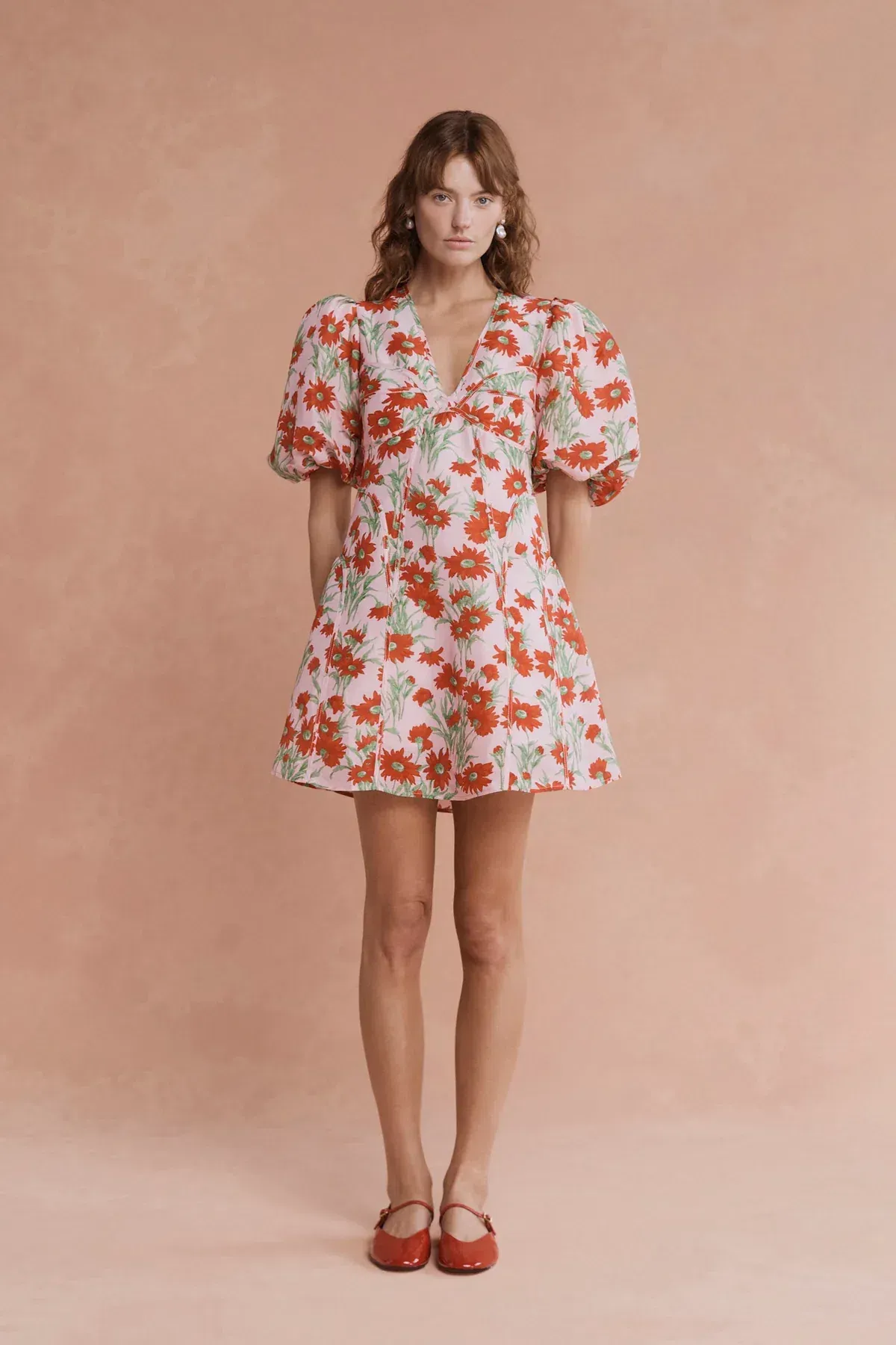 Lovaan Adeline Mini Dress Aster Floral Size 8 - Image 1