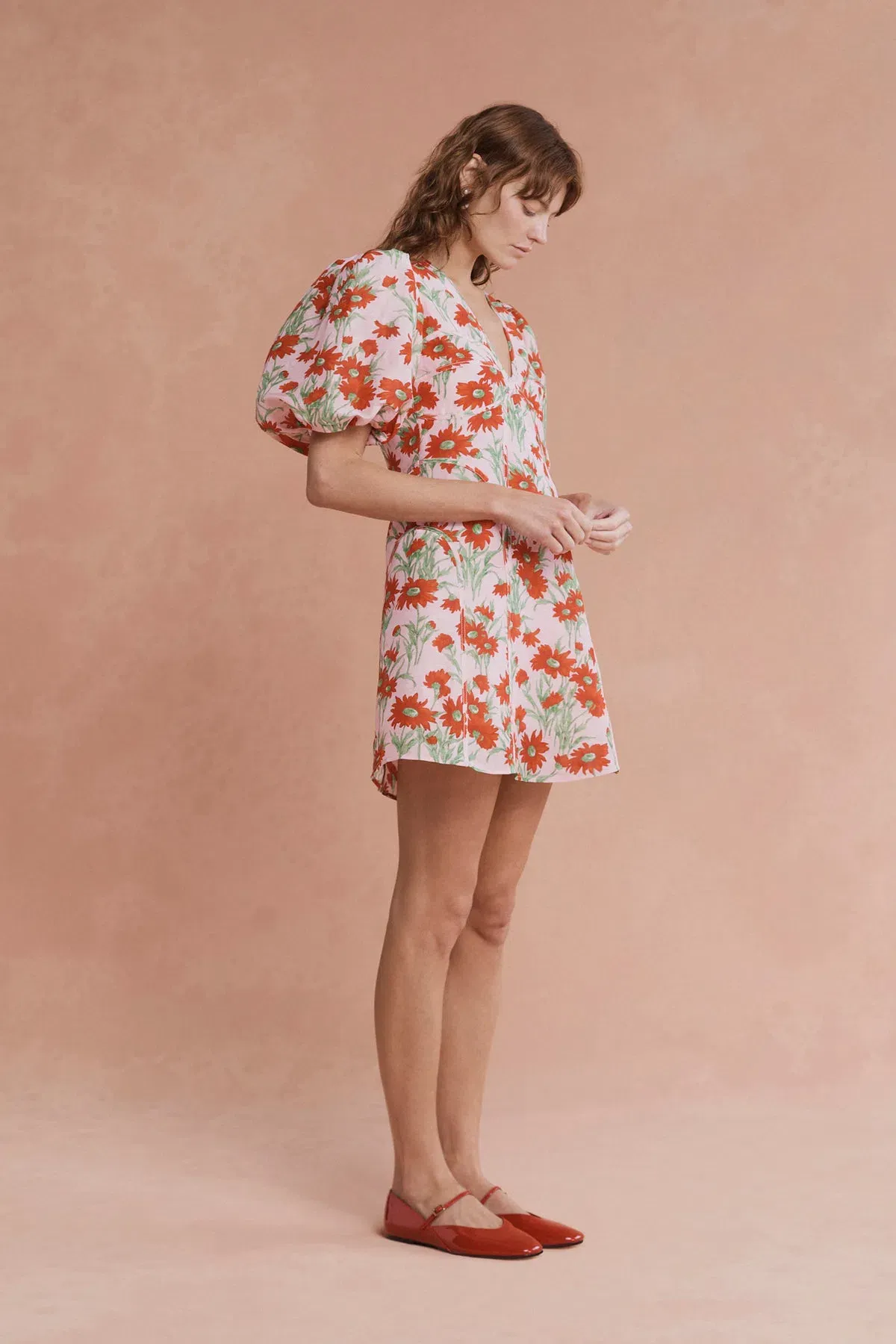 Adeline Mini Dress Aster Floral Size 12 - Image 2