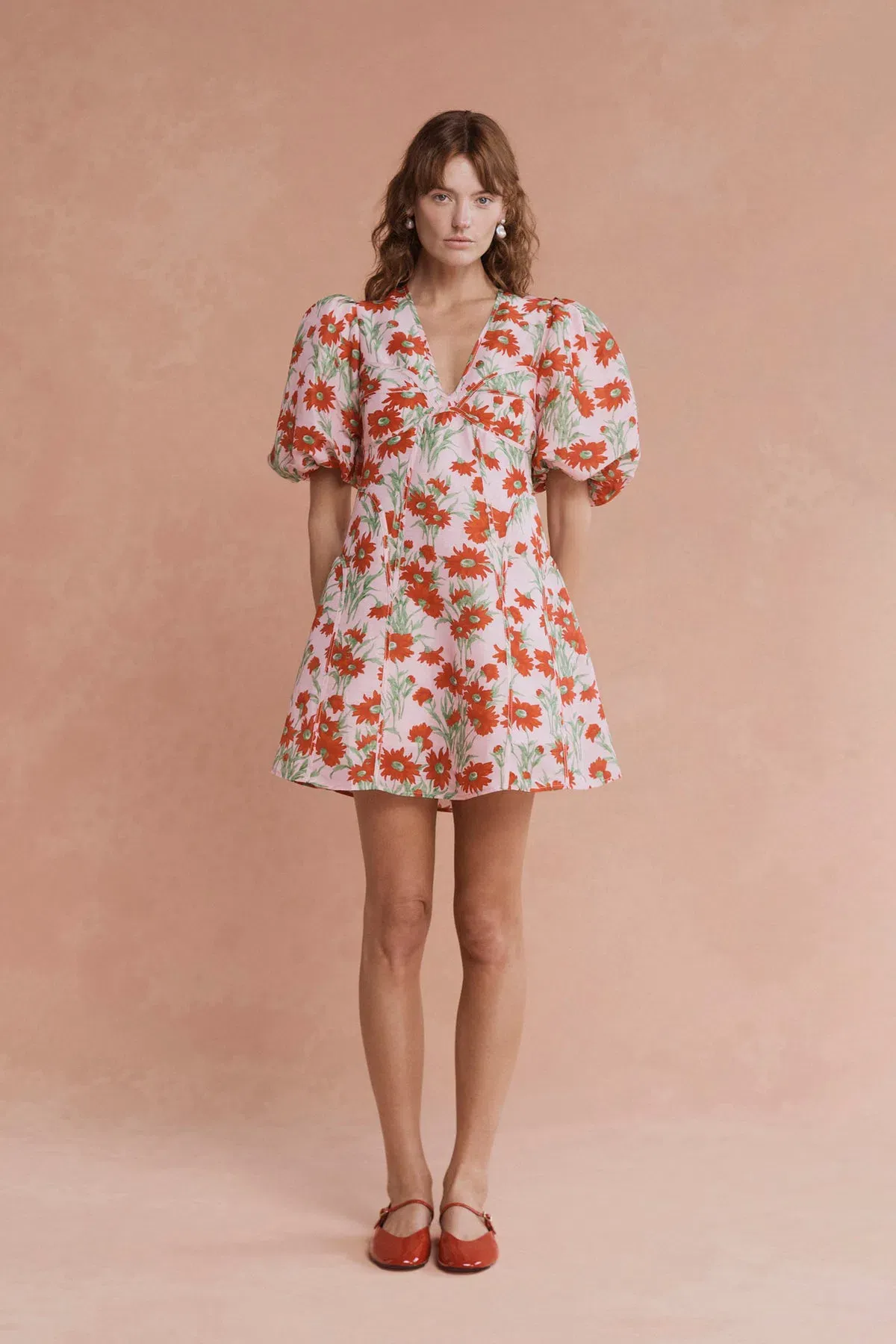 Adeline Mini Dress Aster Floral Size 12 - Image 1