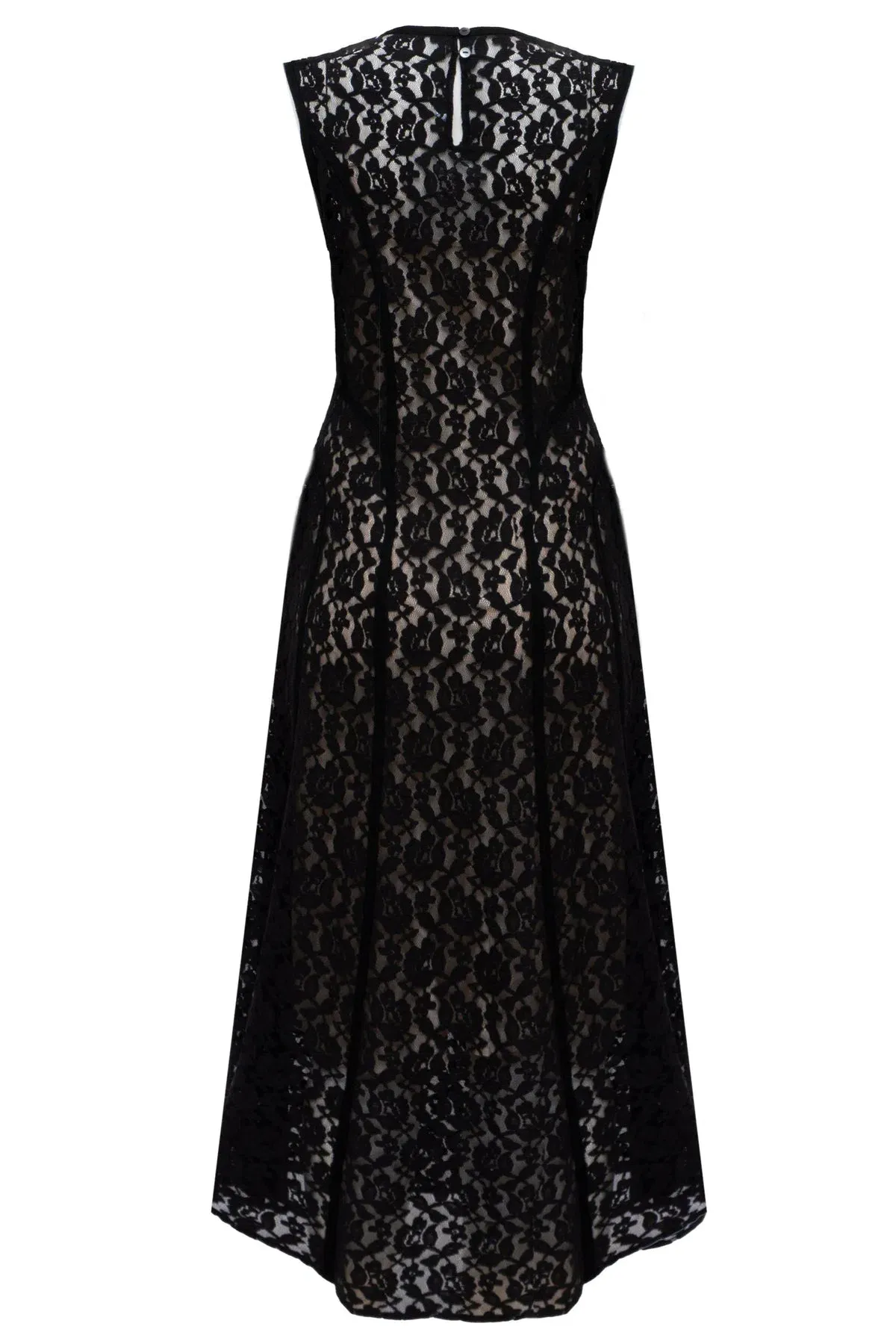 Lovaan Audrey Dress Cotton/Nylon Black Size 6 - Image 5
