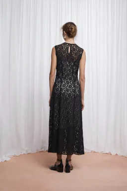 Lovaan Audrey Dress Cotton/Nylon Black Size 6 for rent on The Volte - image 4