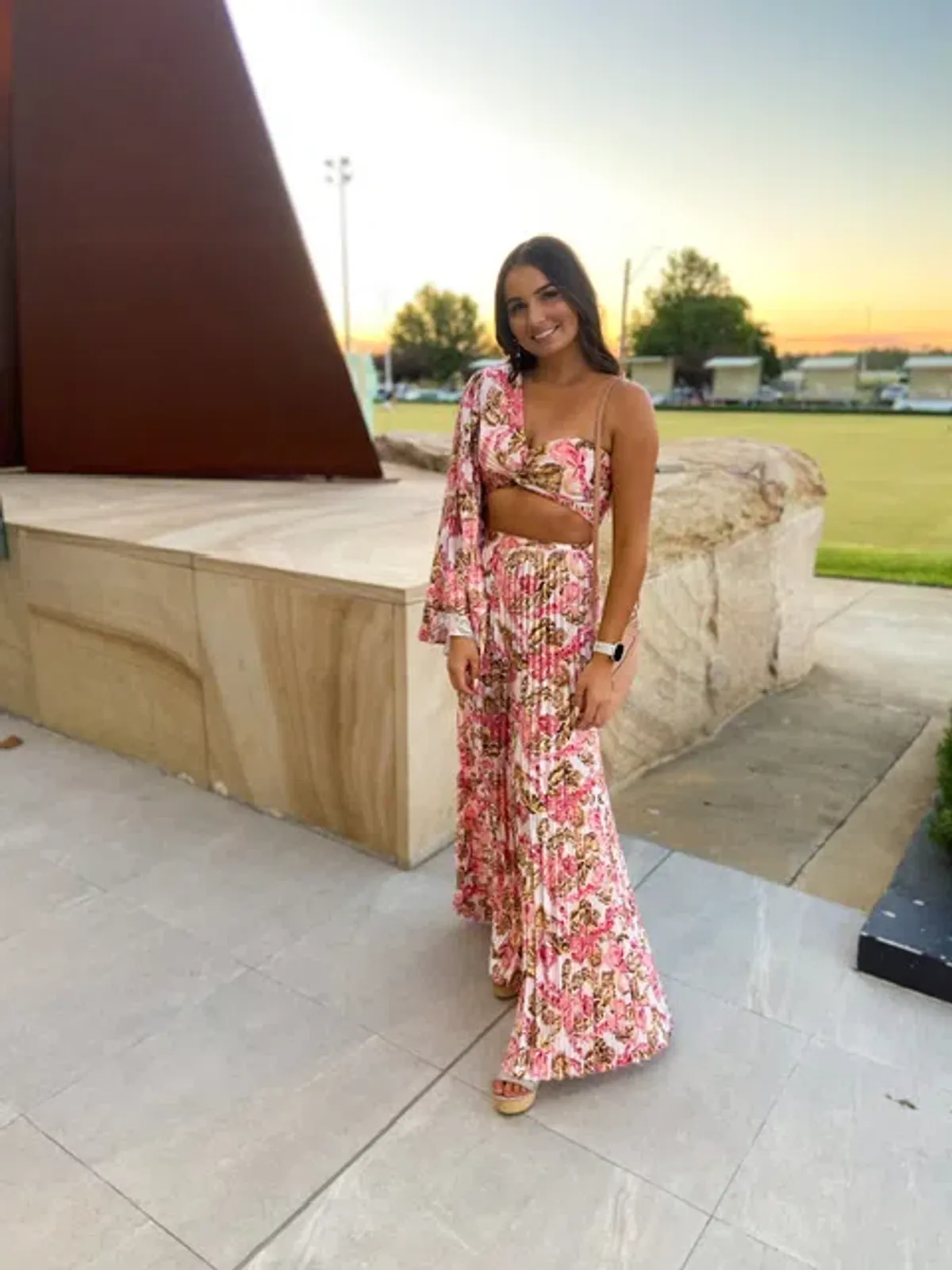 Significant Other Simone Set In Pink Sangria Floral - Size 8 - Image 3