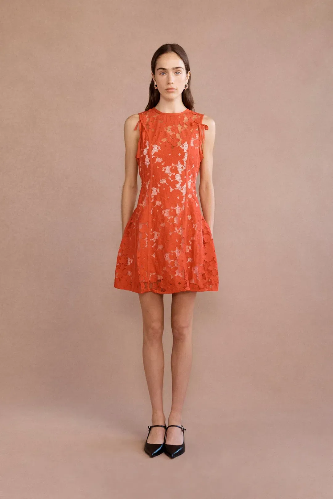 Lovaan Audrey Mini Dress Cherry Size 8 for rent on The Volte - main image