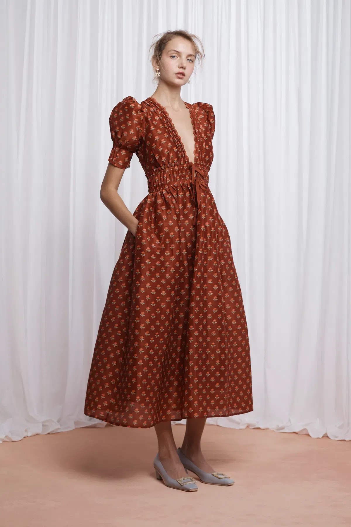 Lovaan Boehm Dress Auburn Rose Size 12 - Image 3