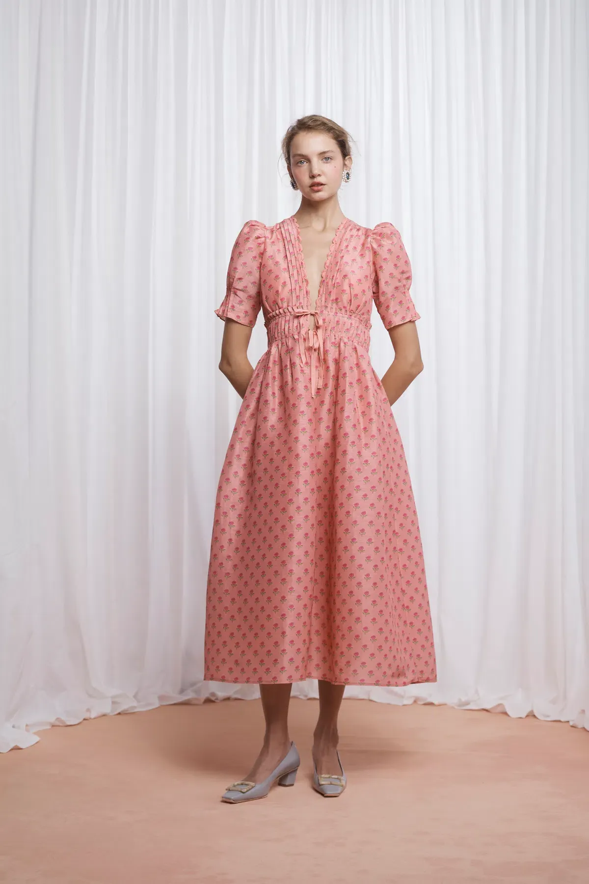 Lovaan Boehm Dress Tiny Rose Pink Size 8 - Image 2